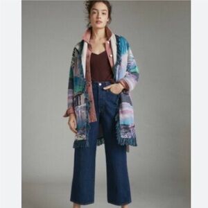 Anthropologie Aldo-Martins Moira Fringed Cardigan Small